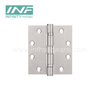 Dobradiças de porta de madeira de aço inoxidável 4.5×4×3.5-2BB Dobradiça plana de cetim 