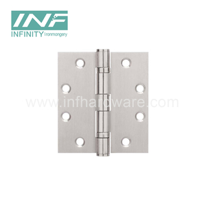 Dobradiças de porta de madeira de aço inoxidável 4.5×4×3.5-2BB Dobradiça plana de cetim 