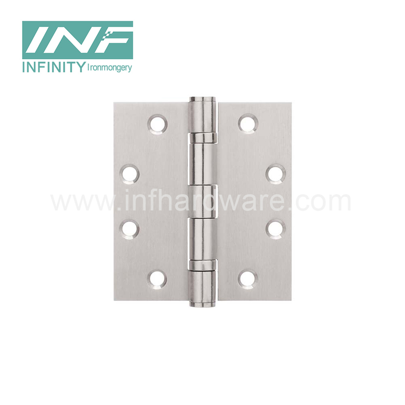 Dobradiças de porta de madeira de aço inoxidável 4.5×4×3.5-2BB Dobradiça plana de cetim 