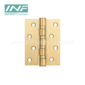 Dobradiças de porta de madeira do ouro do cetim PVD Dobradiça de porta de aço inoxidável